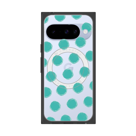 Premium Square Case with Pixelsnap［ Original - Favorite Color Polka Dots - Green ］
