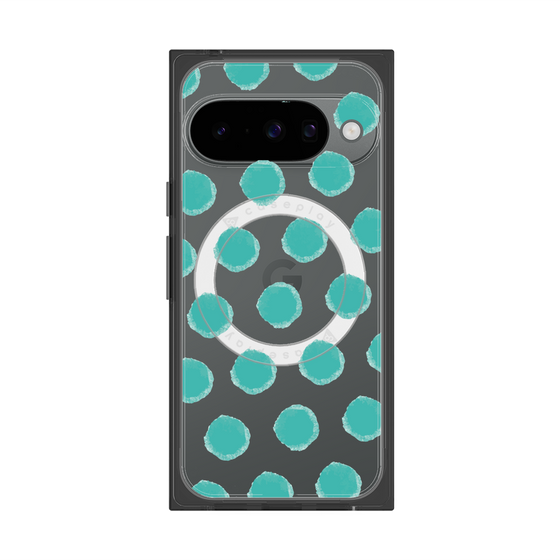 Premium Square Case with Pixelsnap［ Original - Favorite Color Polka Dots - Green ］
