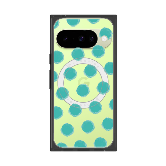 Premium Square Case with Pixelsnap［ Original - Favorite Color Polka Dots - Green ］