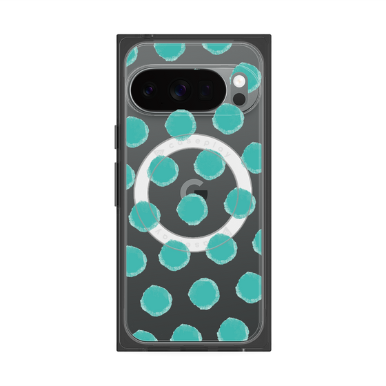 Premium Square Case with Pixelsnap［ Original - Favorite Color Polka Dots - Green ］