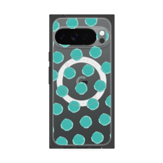 Premium Square Case with Pixelsnap［ Original - Favorite Color Polka Dots - Green ］