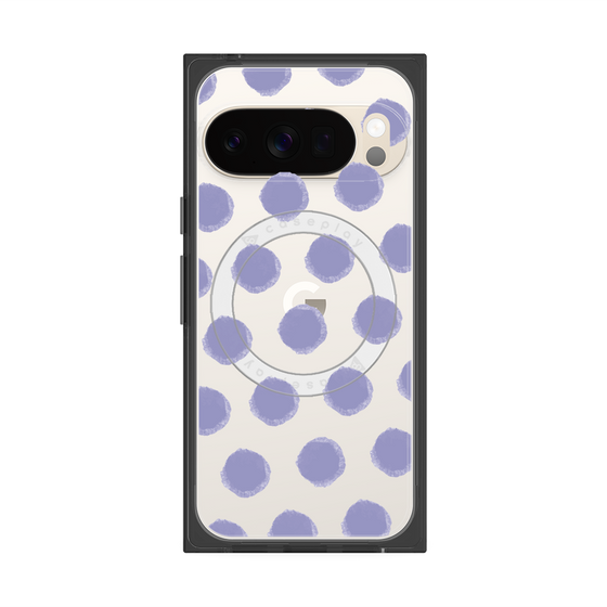 Premium Square Case with Pixelsnap［ Original - Favorite Color Polka Dots - Purple ］