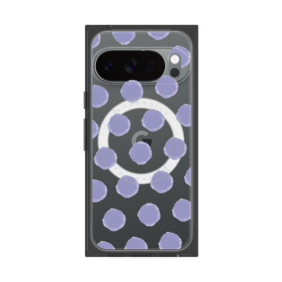 Premium Square Case with Pixelsnap［ Original - Favorite Color Polka Dots - Purple ］