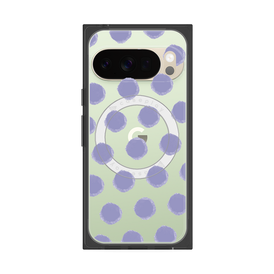 Premium Square Case with Pixelsnap［ Original - Favorite Color Polka Dots - Purple ］