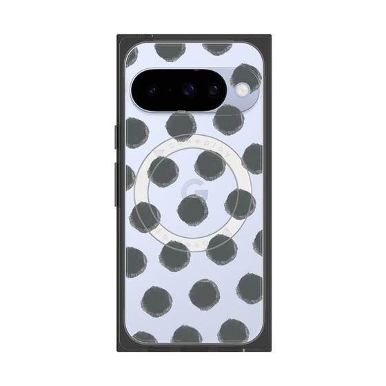 Premium Square Case with Pixelsnap［ Original - Favorite Color Polka Dots - Black ］