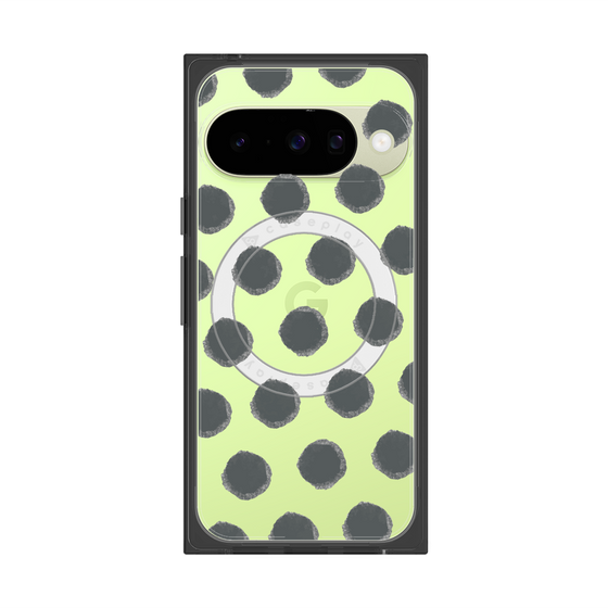 Premium Square Case with Pixelsnap［ Original - Favorite Color Polka Dots - Black ］