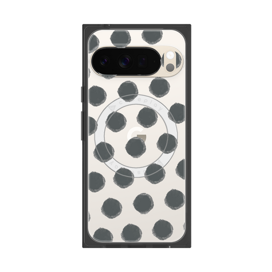 Premium Square Case with Pixelsnap［ Original - Favorite Color Polka Dots - Black ］