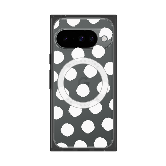 Premium Square Case with Pixelsnap［ Original - Favorite Color Polka Dots - White ］