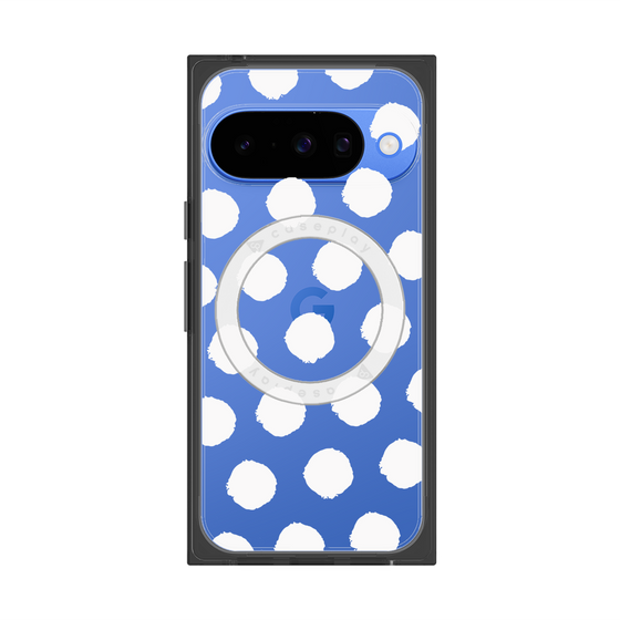 Premium Square Case with Pixelsnap［ Original - Favorite Color Polka Dots - White ］