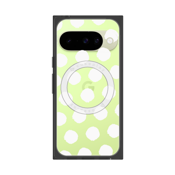 Premium Square Case with Pixelsnap［ Original - Favorite Color Polka Dots - White ］