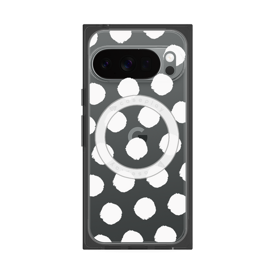 Premium Square Case with Pixelsnap［ Original - Favorite Color Polka Dots - White ］