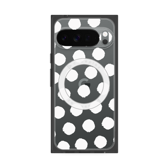 Premium Square Case with Pixelsnap［ Original - Favorite Color Polka Dots - White ］