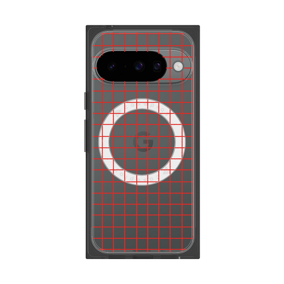 Premium Square Case with Pixelsnap［ Original - Favorite Color Check - Red ］