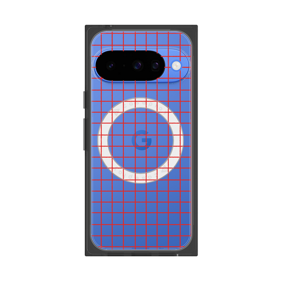Premium Square Case with Pixelsnap［ Original - Favorite Color Check - Red ］