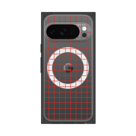 Premium Square Case with Pixelsnap［ Original - Favorite Color Check - Red ］