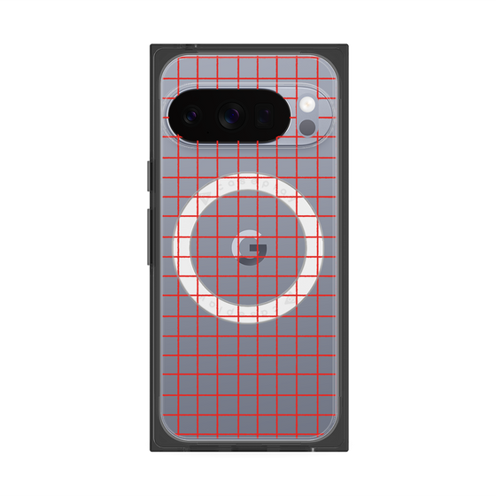 Premium Square Case with Pixelsnap［ Original - Favorite Color Check - Red ］