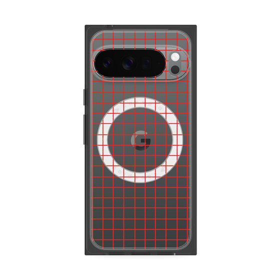 Premium Square Case with Pixelsnap［ Original - Favorite Color Check - Red ］