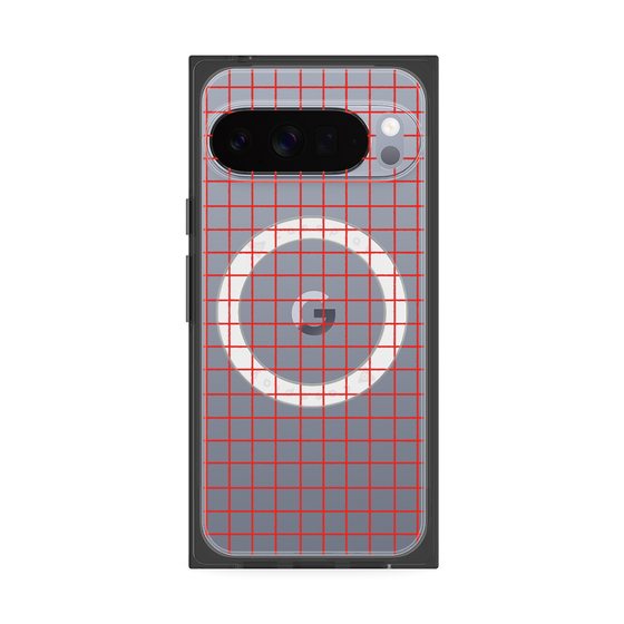 Premium Square Case with Pixelsnap［ Original - Favorite Color Check - Red ］