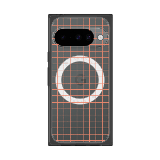 Premium Square Case with Pixelsnap［ Original - Favorite Color Check - Orange ］