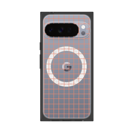 Premium Square Case with Pixelsnap［ Original - Favorite Color Check - Orange ］