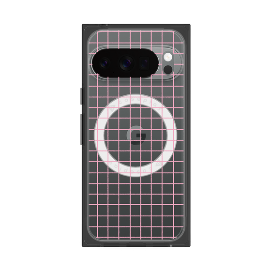 Premium Square Case with Pixelsnap［ Original - Favorite Color Check - Pink ］
