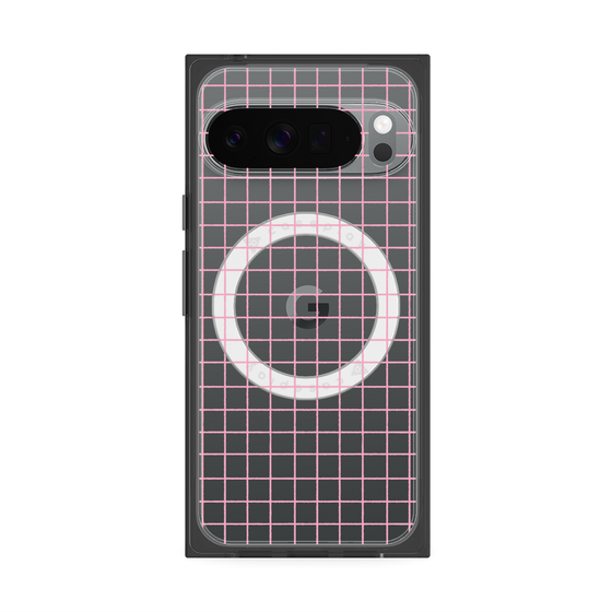 Premium Square Case with Pixelsnap［ Original - Favorite Color Check - Pink ］