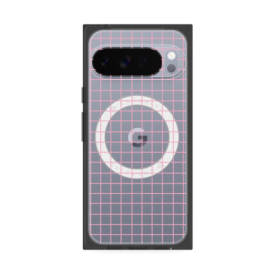 Premium Square Case with Pixelsnap［ Original - Favorite Color Check - Pink ］