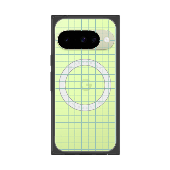 Premium Square Case with Pixelsnap［ Original - Favorite Color Check - Green ］