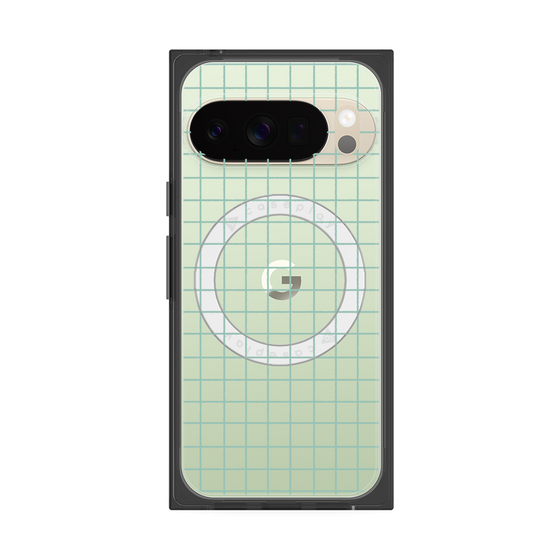 Premium Square Case with Pixelsnap［ Original - Favorite Color Check - Green ］