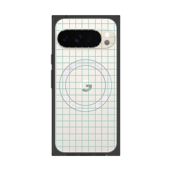 Premium Square Case with Pixelsnap［ Original - Favorite Color Check - Green ］