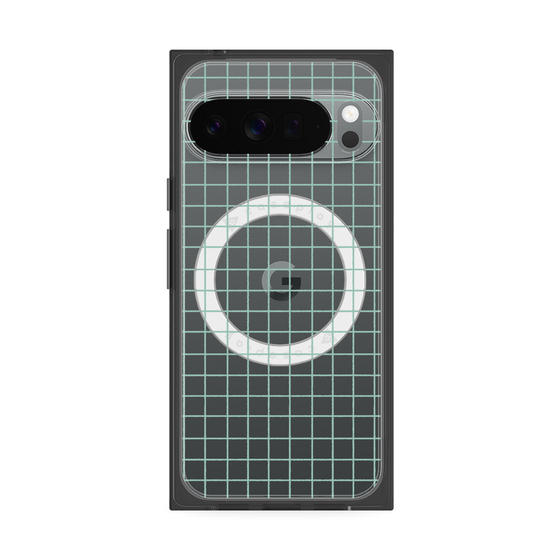 Premium Square Case with Pixelsnap［ Original - Favorite Color Check - Green ］