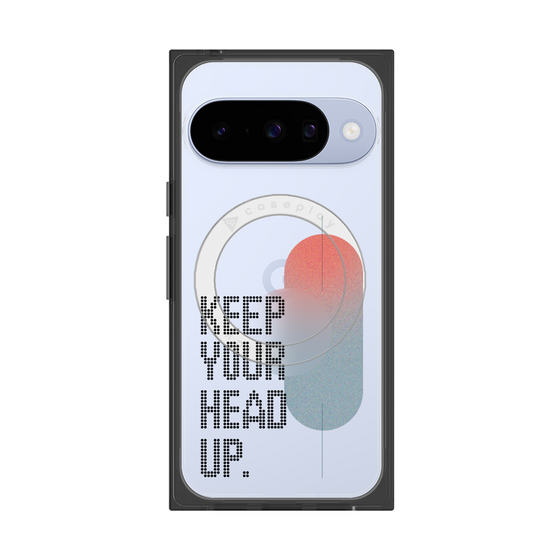 Premium Square Case with Pixelsnap［ Original - Dot Overlay - KEEP YOUR HEAD UP/A ］