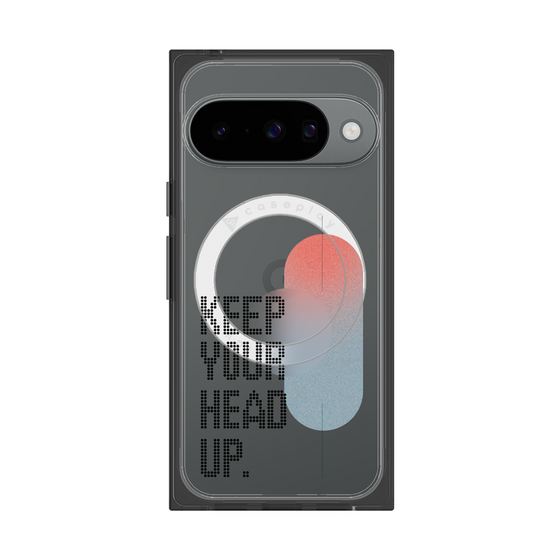 Premium Square Case with Pixelsnap［ Original - Dot Overlay - KEEP YOUR HEAD UP/A ］