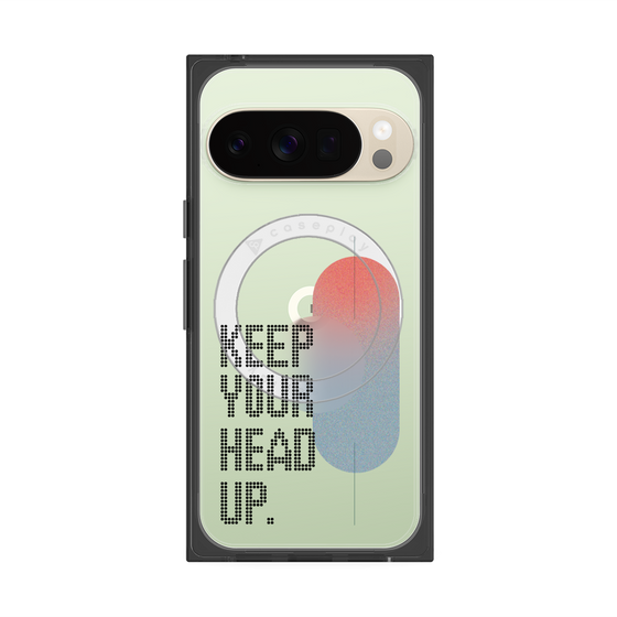Premium Square Case with Pixelsnap［ Original - Dot Overlay - KEEP YOUR HEAD UP/A ］