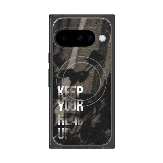 Premium Square Case with Pixelsnap［ Original - Dot Overlay - KEEP YOUR HEAD UP/B ］