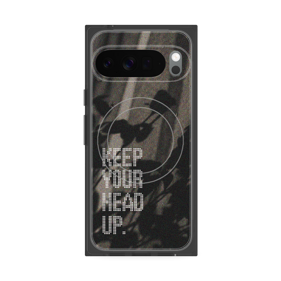 Premium Square Case with Pixelsnap［ Original - Dot Overlay - KEEP YOUR HEAD UP/B ］