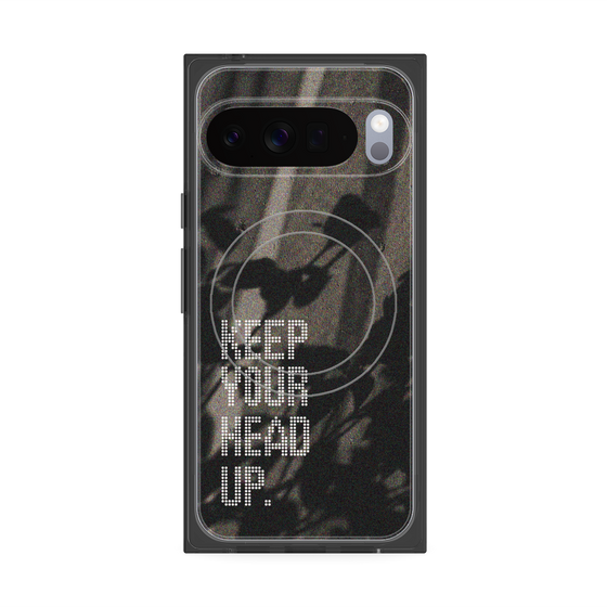 Premium Square Case with Pixelsnap［ Original - Dot Overlay - KEEP YOUR HEAD UP/B ］