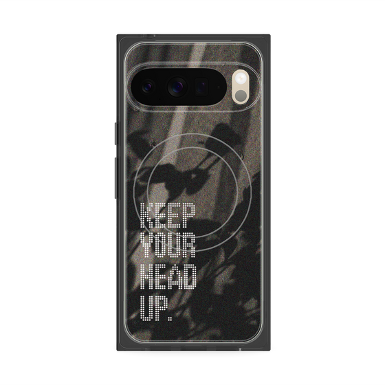 Premium Square Case with Pixelsnap［ Original - Dot Overlay - KEEP YOUR HEAD UP/B ］