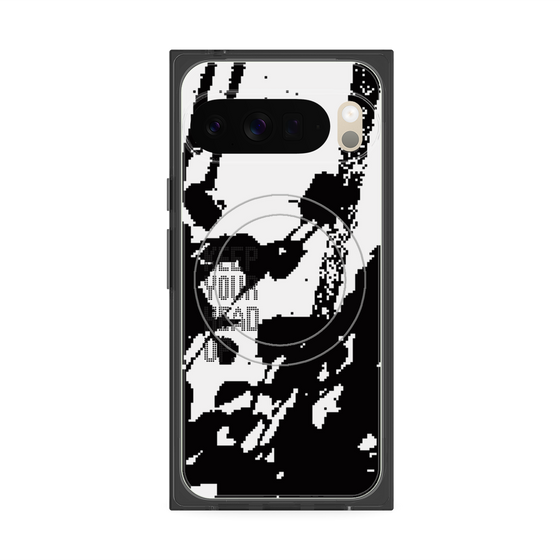 Premium Square Case with Pixelsnap［ Original - Dot Overlay - KEEP YOUR HEAD UP/C ］