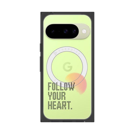Premium Square Case with Pixelsnap［ Original - Dot Overlay - FOLLOW YOUR HEART/A ］
