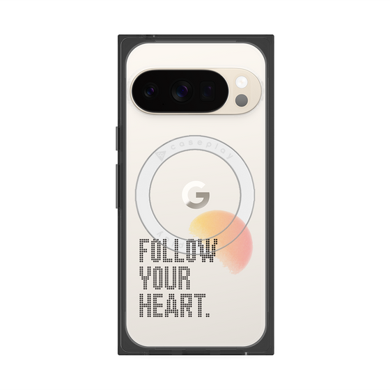 Premium Square Case with Pixelsnap［ Original - Dot Overlay - FOLLOW YOUR HEART/A ］