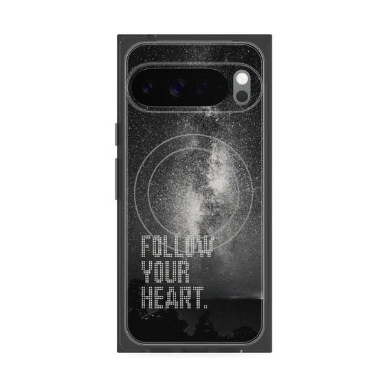 Premium Square Case with Pixelsnap［ Original - Dot Overlay - FOLLOW YOUR HEART/C ］