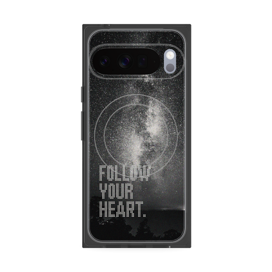 Premium Square Case with Pixelsnap［ Original - Dot Overlay - FOLLOW YOUR HEART/C ］