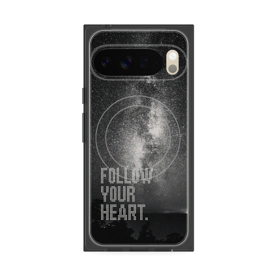 Premium Square Case with Pixelsnap［ Original - Dot Overlay - FOLLOW YOUR HEART/C ］