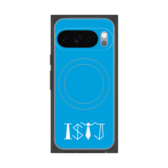 Premium Square Case with Pixelsnap［ Original - ISTJ Logistician - Alphabet - Blue ］
