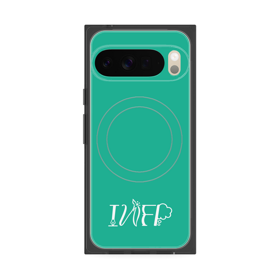 Premium Square Case with Pixelsnap［ Original - INFP Mediator - Alphabet - Green ］
