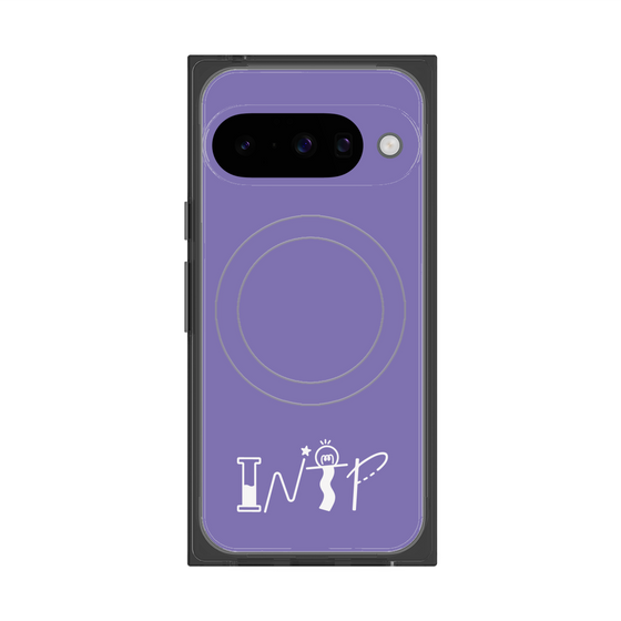 Premium Square Case with Pixelsnap［ Original - INTP Logician - Alphabet - Purple ］