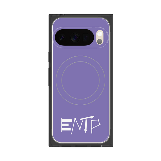 Premium Square Case with Pixelsnap［ Original - ENTP Debater - Alphabet - Purple ］
