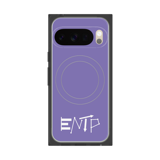 Premium Square Case with Pixelsnap［ Original - ENTP Debater - Alphabet - Purple ］