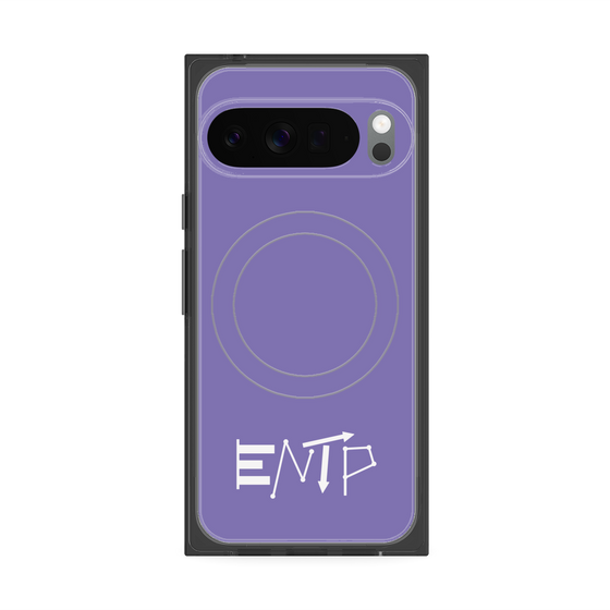 Premium Square Case with Pixelsnap［ Original - ENTP Debater - Alphabet - Purple ］